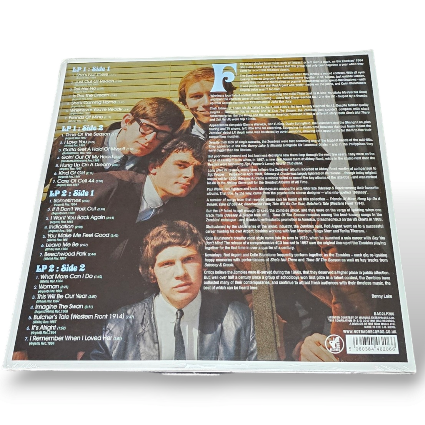 The Zombies: Time Of The Season. 2LP 180g Coloured Vinyl Set