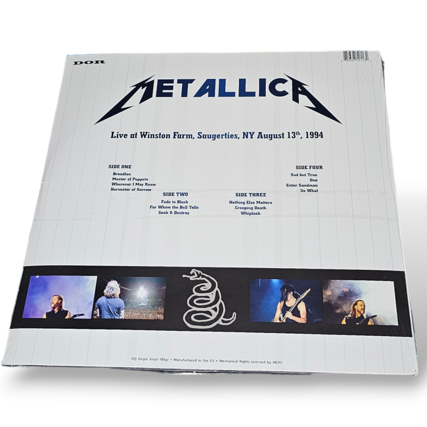 Metallica: Live at Winston Farm, Saugerties, NY August 13th, 1994. 180g Colour Vinyl