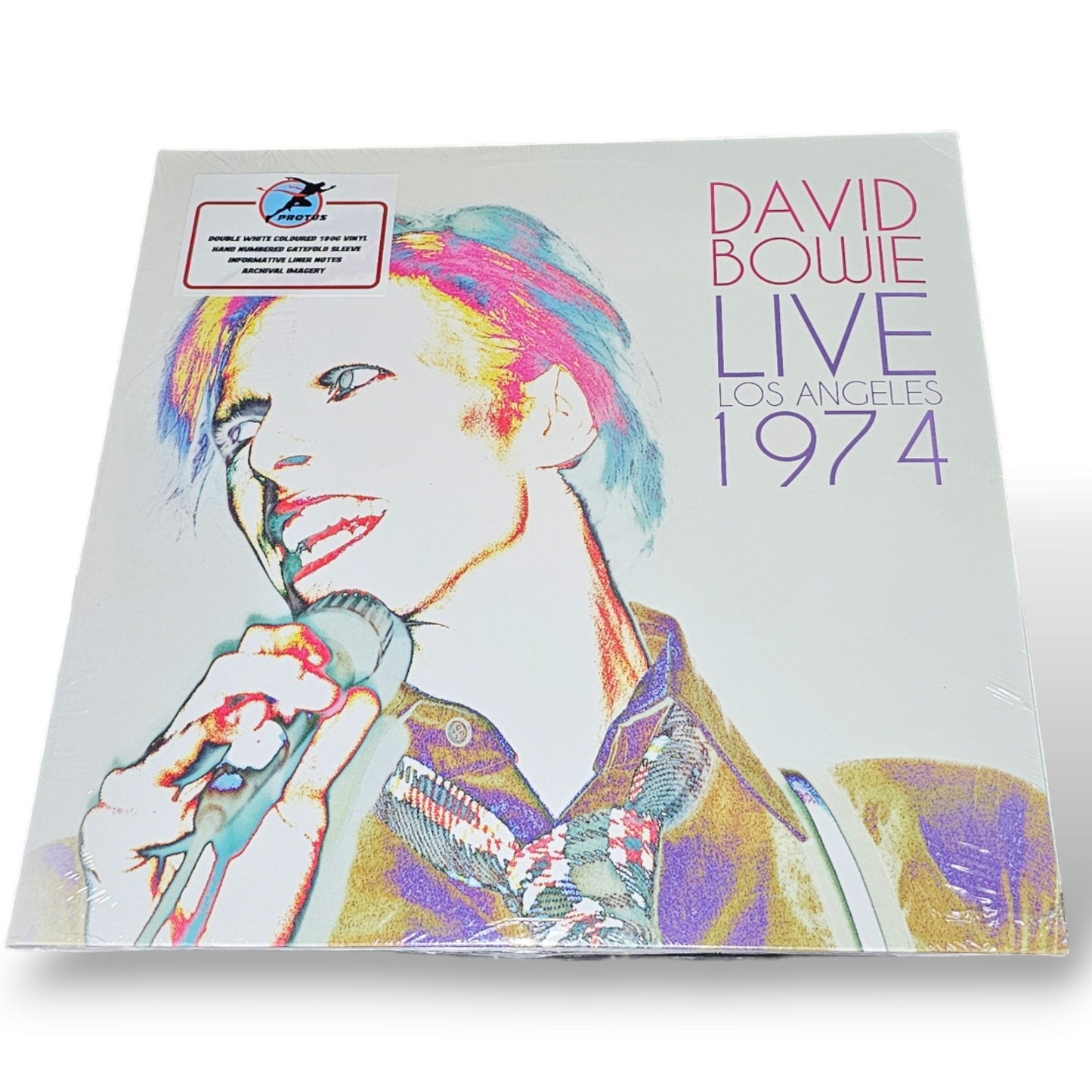 David Bowie: Live Los Angeles 1974. Double Disc. Limited Edition. Coloured White Discs