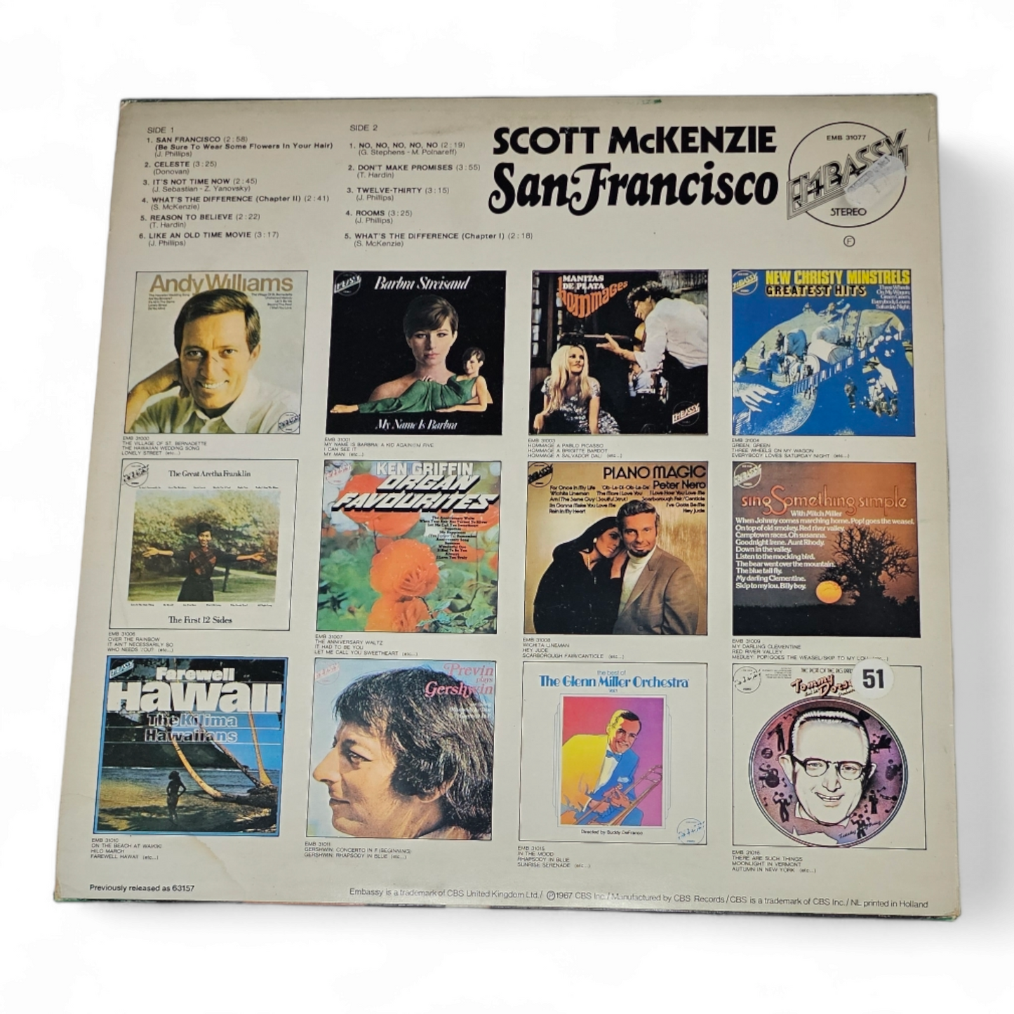 Scott Mckenzie: San Francisco (Be sure to wear some flowers in your head)