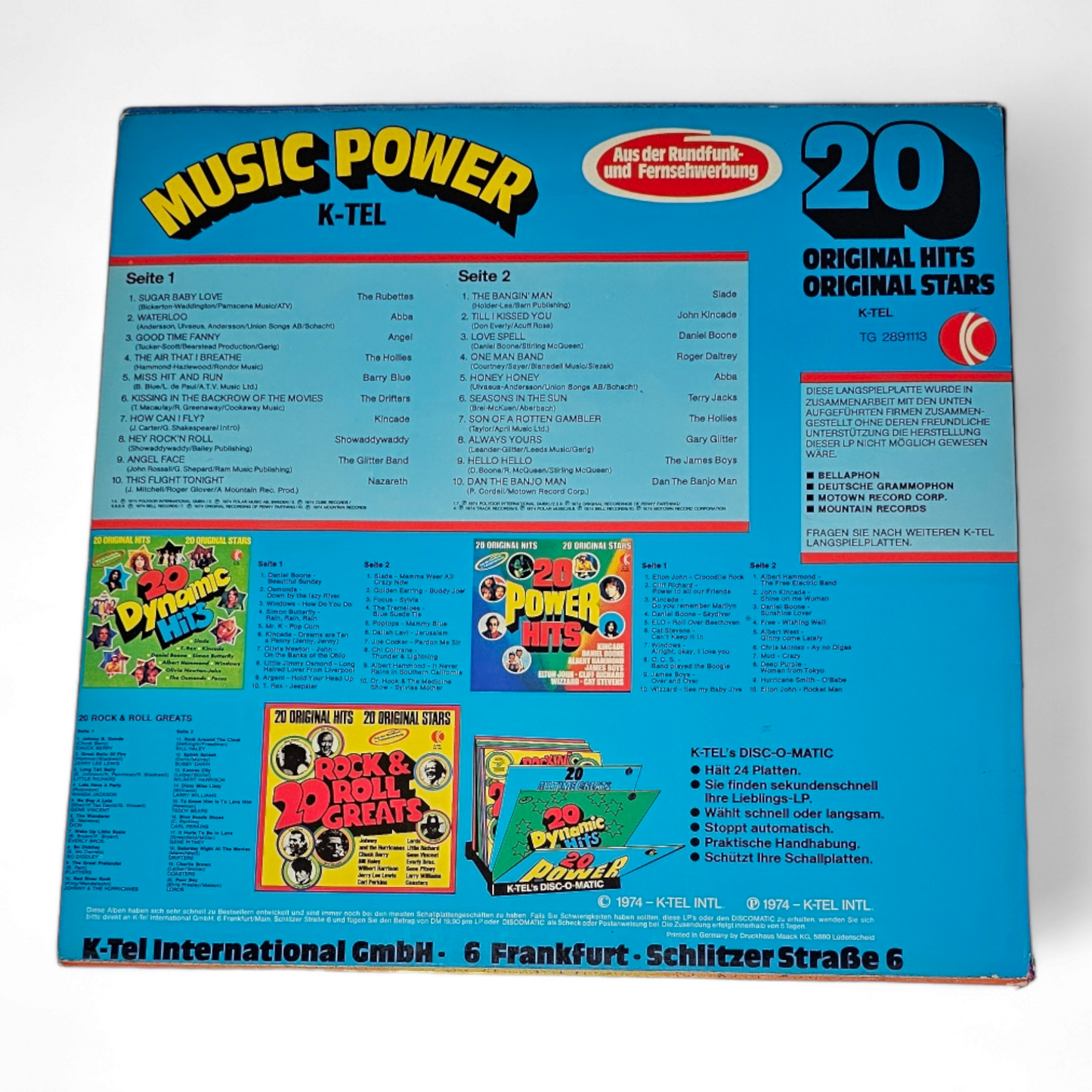 K-Tel's Music Power. 20 Original Stars